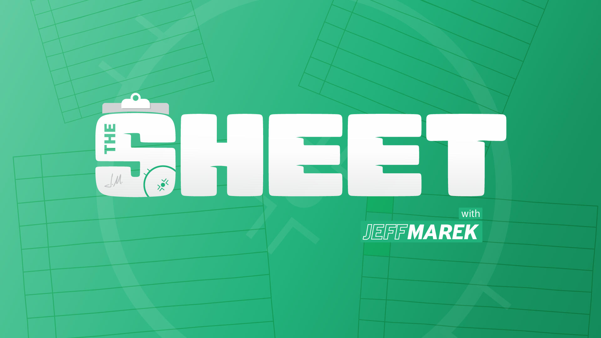 The Sheet with Jeff Marek Primary Wordmark logo