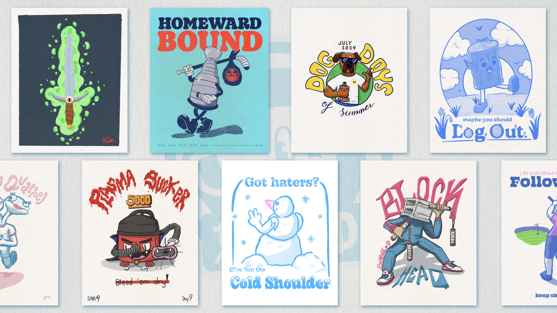 Examples of Eric Morton's Illustration Projects