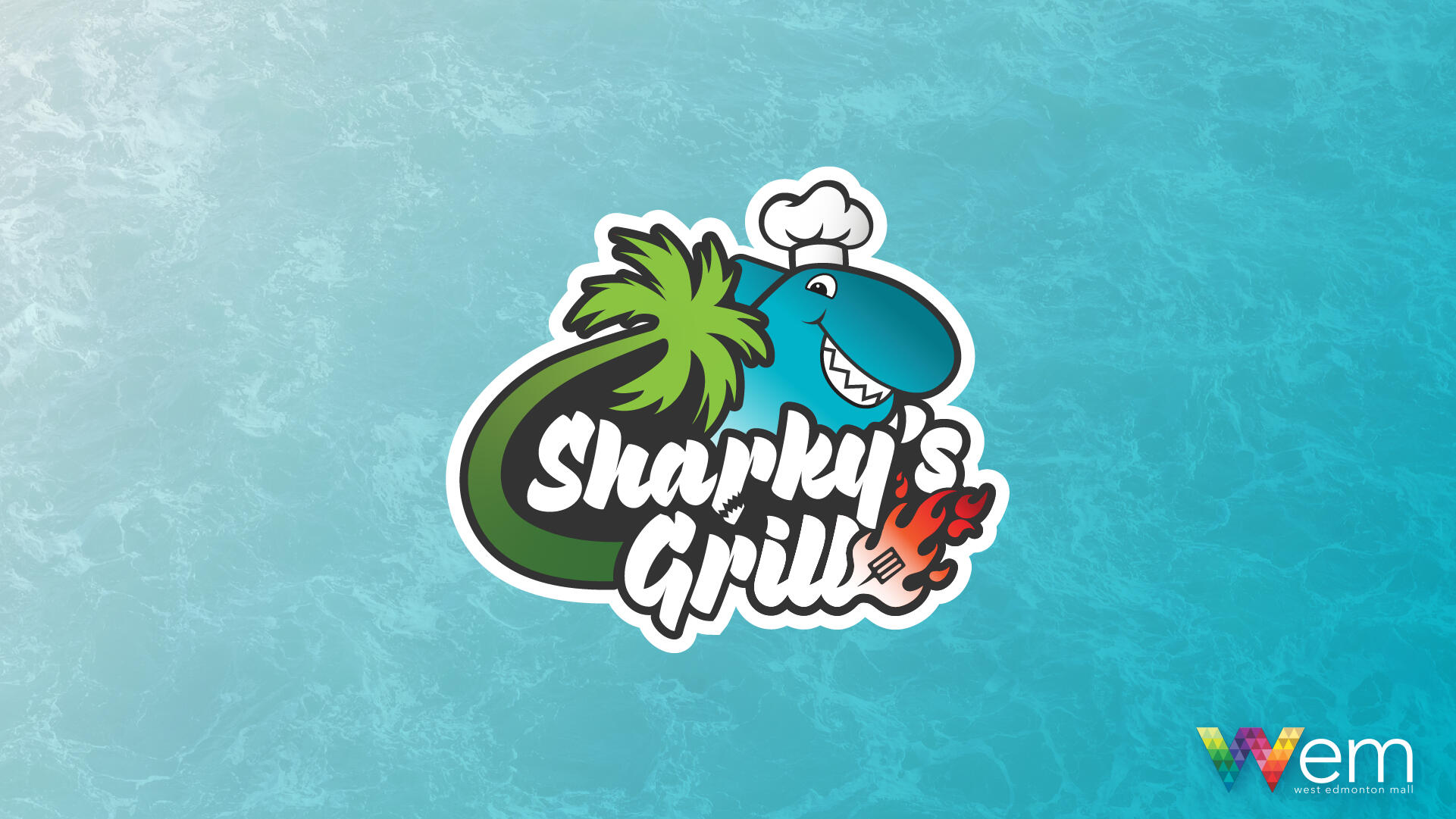 Sharkys Grill Logo for West Edmonton Mall Waterpark